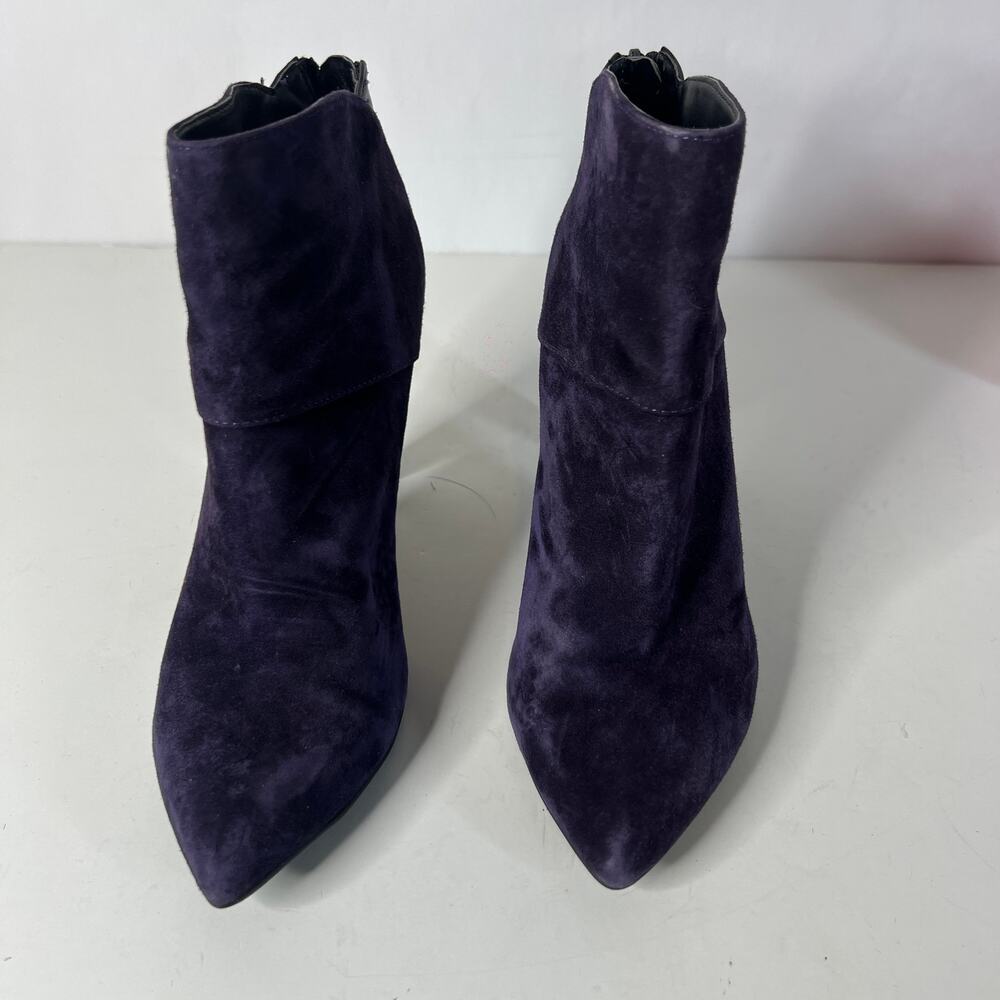 Dolce Vita Purple Suede Heeled Booties Women's Size 7.5